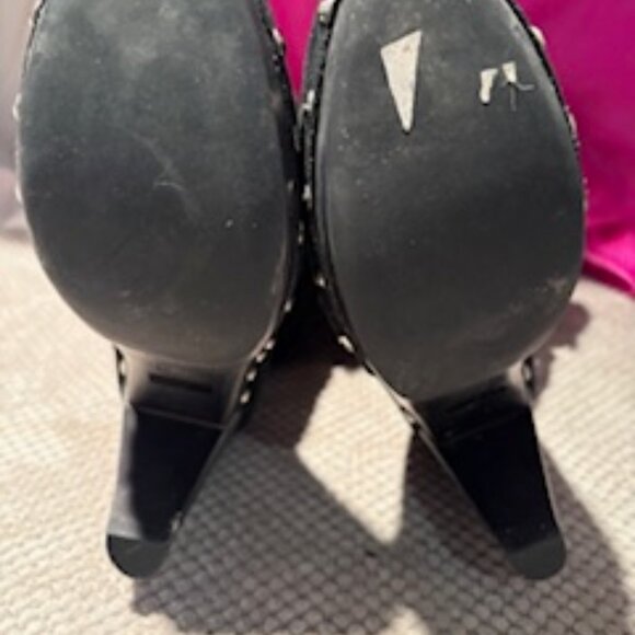 Michael Kors fur trimmed studded ankle booties - Picture 3 of 4